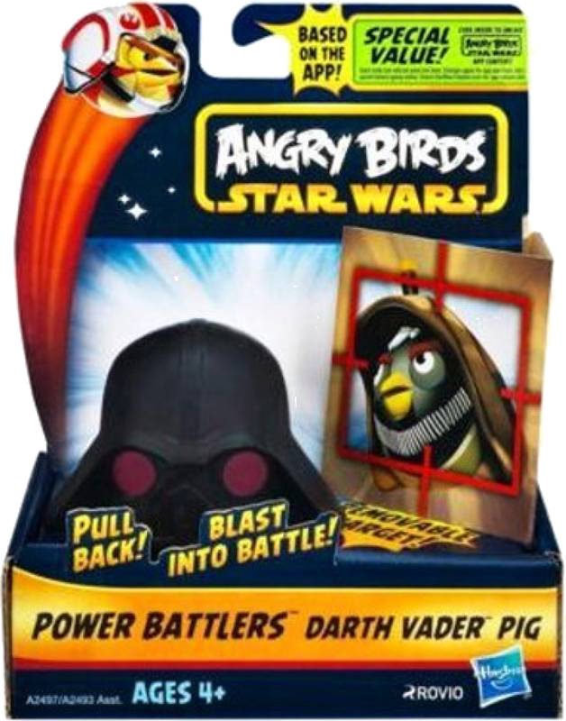 Star wars angry birds natahovací míček s terčem, darth vader