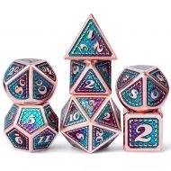 Metal & Enamel Dice Set Mermaid (7)