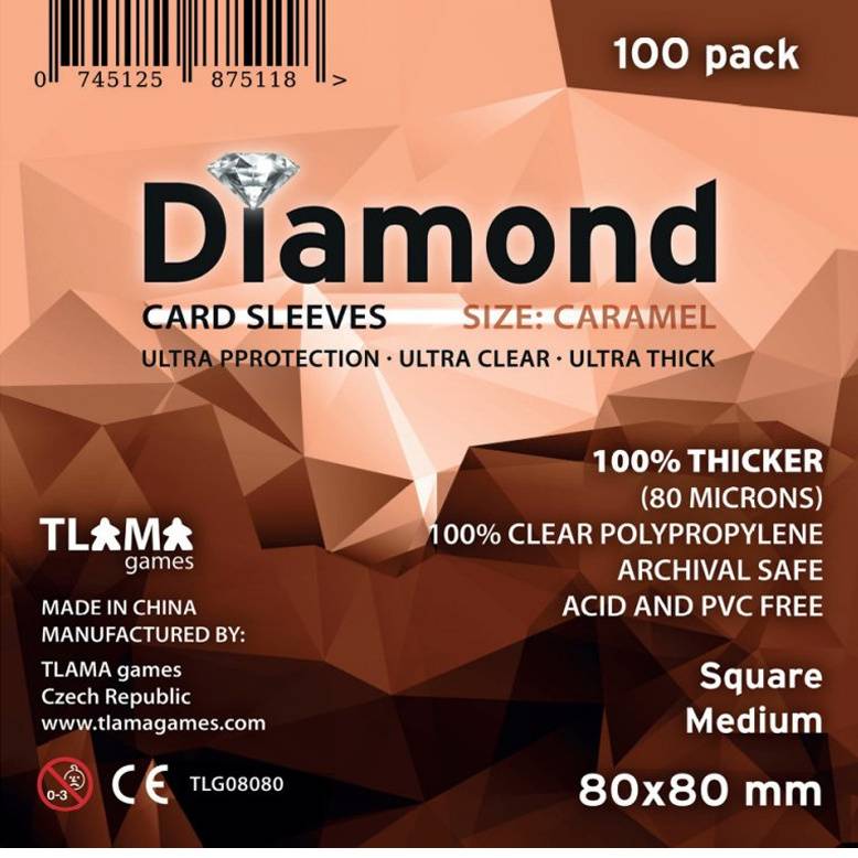 Obaly na karty 80 x 80 mm Diamond
