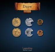 Drow Metal Coin Set
