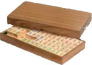 Mah Jongg (dřevěný, bez arabských čísel)