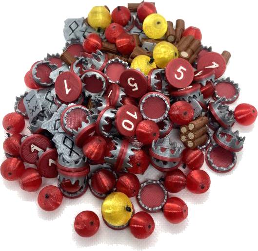 Northgard: Země nepoznané - 3D žetony