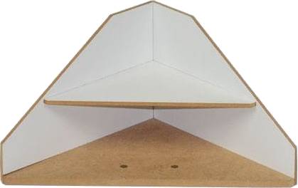 Rohové zakončení pro modelářské stojany a moduly (2 police)