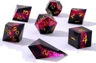 Captured Magic Handmade Sharp Edge Resin Dice Set - Radiant Path
