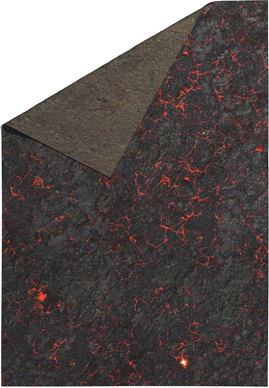 Oboustranná herní podložka 44"x30" (112x76 cm) - různé motivy Varianta: Hell on Earth and Swamp