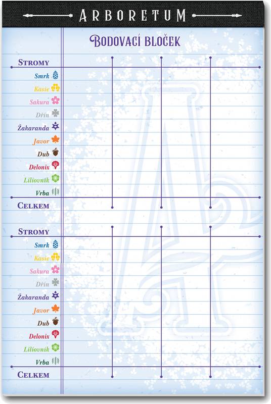 Arboretum - náhradní bloček