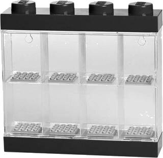 LEGO sběratelská skříňka na 8 minifigurek - černá