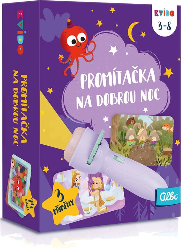 Kvído - Fialová promítačka na dobrou noc