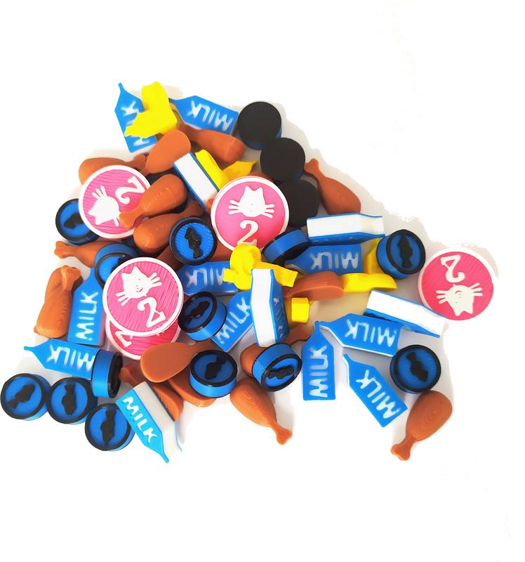 Kočíčí klub: plastové žetony potravy