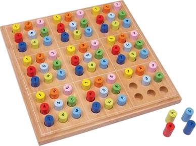 Small Foot Dřevěné sudoku barevné válečky