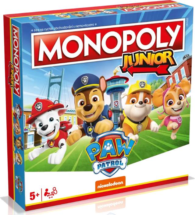 Monopoly Junior - Tlapková patrola - Paw Patrol