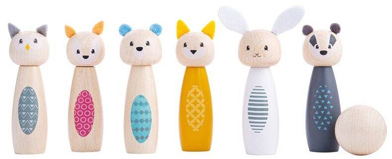 Kuželky lesní zvířátka