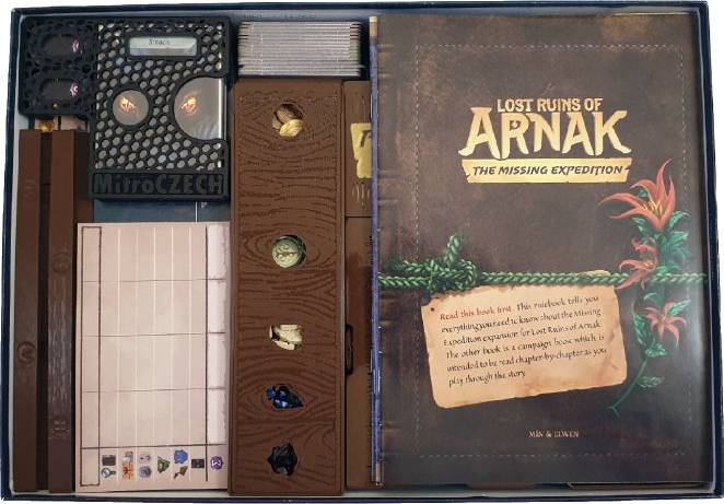 Ztracený ostrov Arnak + Velitelé expedic + Po stopách expedice - insert pro hru Barva: Vícebarevná, Barevné komponenty hráčů: Ano