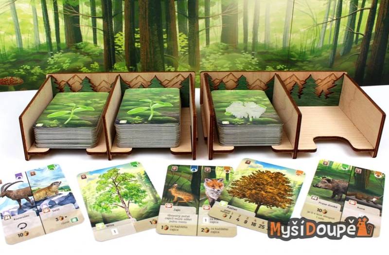 Smíšený les - Dřevěný insert NENÍ HRA! - Insert pro Abyss