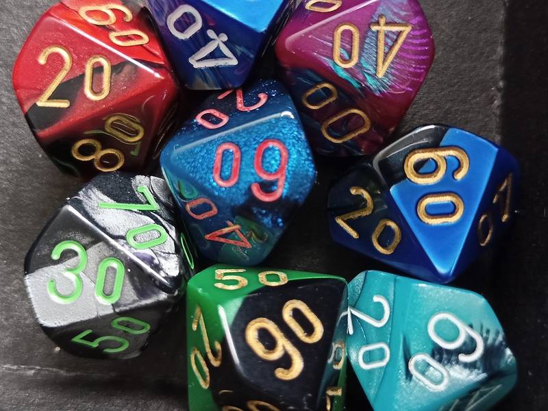 Kostka D10 procentuální signature - 29211