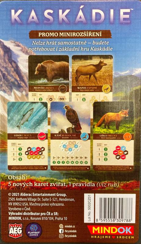 Kaskádie - sada promo karet