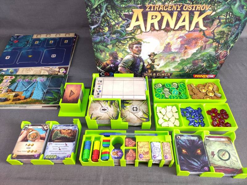 Ztracený ostrov Arnak - Insert (černý, 0013Z) NENÍ HRA! Insert: Lost Ruins of Arnak