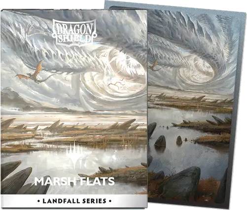 Ochranné obaly na karty Dragon Shield - Landfall Series - Matte Dual Sleeves Marsh Flats (100 ks)