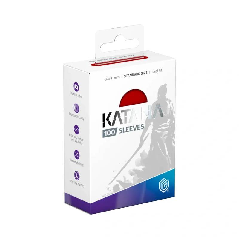 Ultimate Guard Katana obaly – Rising Sun (červené, 100 ks)