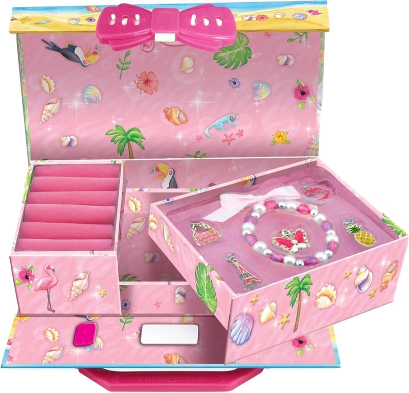 Šperkovnice kufřík - plameňák