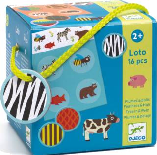 Djeco Loto v krabičce - Zvířecí oblečky