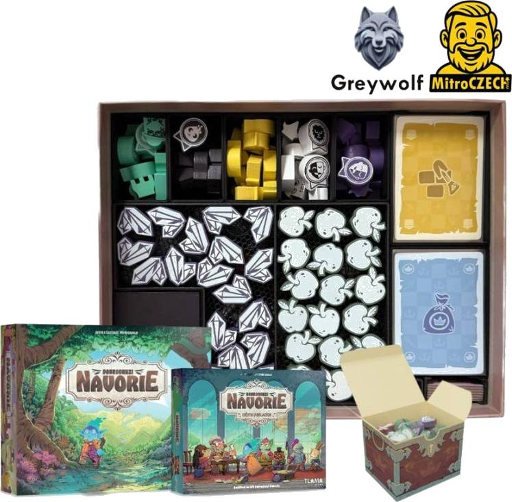 Dobrodruzi Navorie + rozšíření - insert pro hru Varianta: Vícebarevná