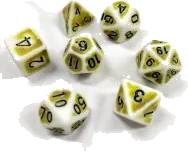 Dice Set Antique: Olive (7)