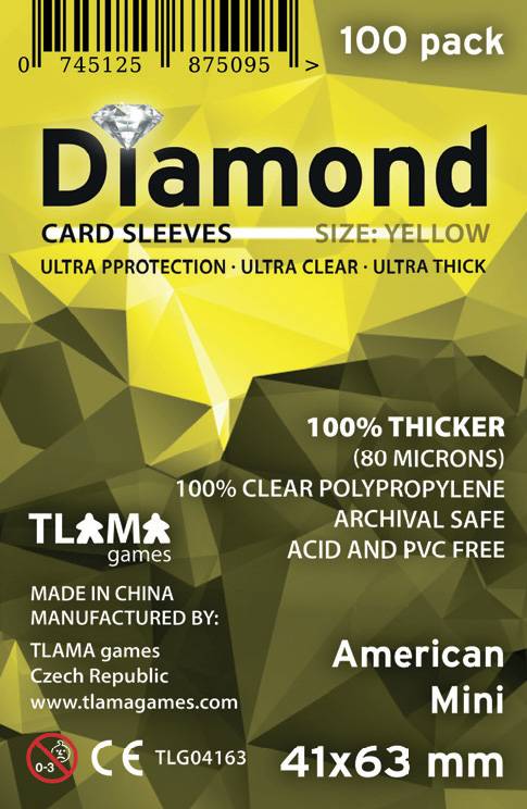 Obaly na karty Diamond Yellow: American Mini (41x63 mm)