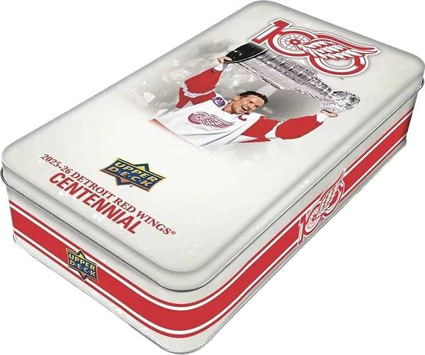 Hokejové karty 2025-26 Upper Deck Detroit Red Wings Centennial Hobby Box