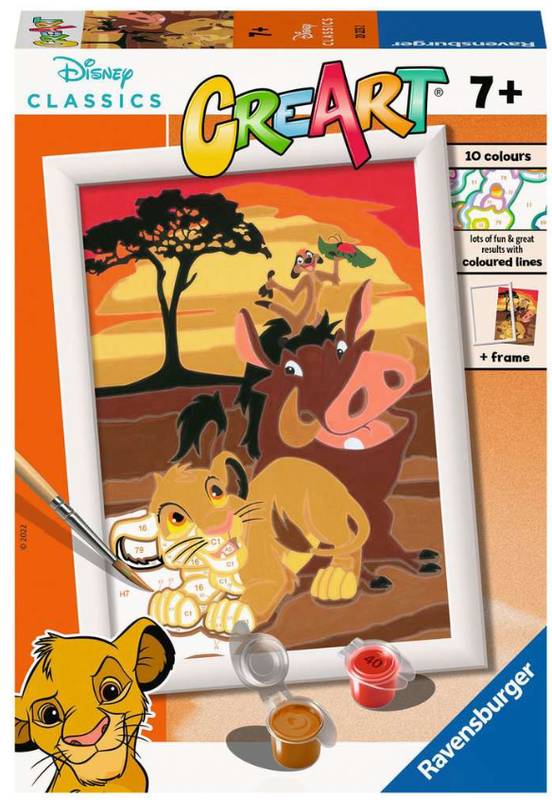 Malování podle čísel - CreArt - Lví král 13 x 18cm