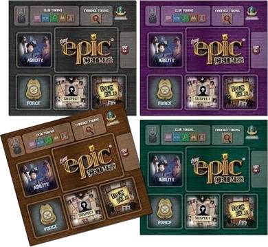 Tiny Epic Crimes: 4 Pack Player Mats Retail Packed