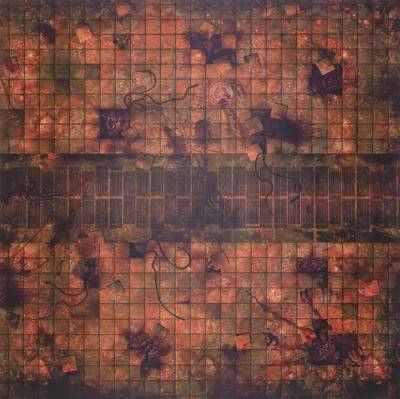 Herní podložka 4'x4' (122 x 122 cm) - různé motivy Barva: Necropolis