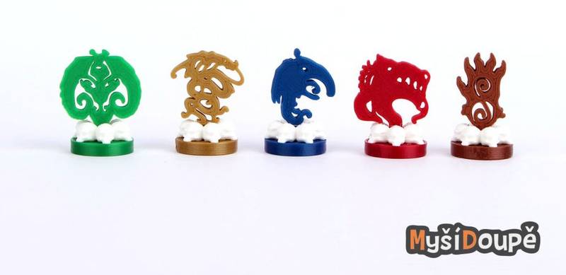 3D žetony klanů Blood Rage