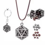 Grimskull's D20 Locket Gift Set - Ancient Silver