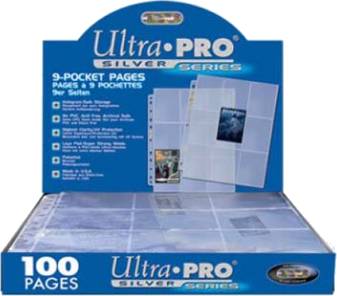 Stránkové obaly na 9 karet - Ultra Pro Silver (1ks)