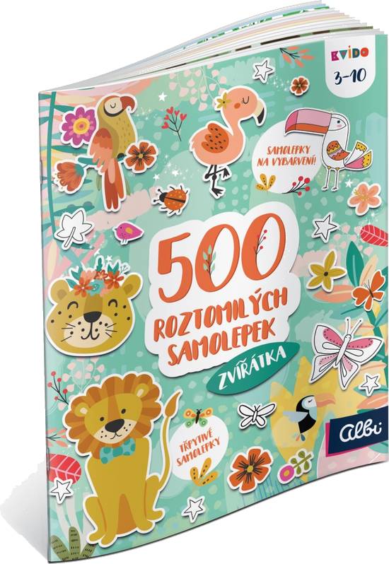 Kvído - 500 roztomilých samolepek: Zvířátka