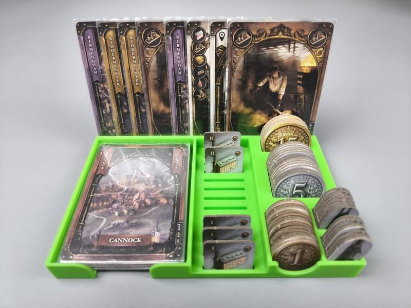 Brass Birgmingham: hráčská deska 1ks (černá, PLAYERBOARD, 0004) NENÍ HRA! Hráčská deska pro Brass Birgmingham