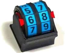 Univerzální počitadlo bodů: 2 číslice - modré