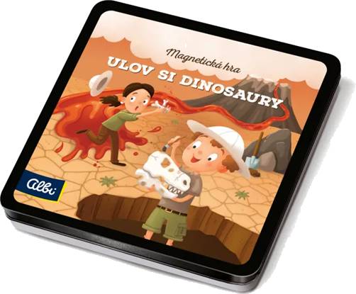 Magnetická hra - Ulov si dinosaury