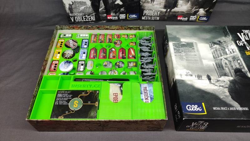 Insert: This war of mine + V obležení + Příběhy města sutin (černý, 0022) NENÍ HRA! Insert: This War of Mine: The Board Game + Days of the Siege + Tales from the Ruined City