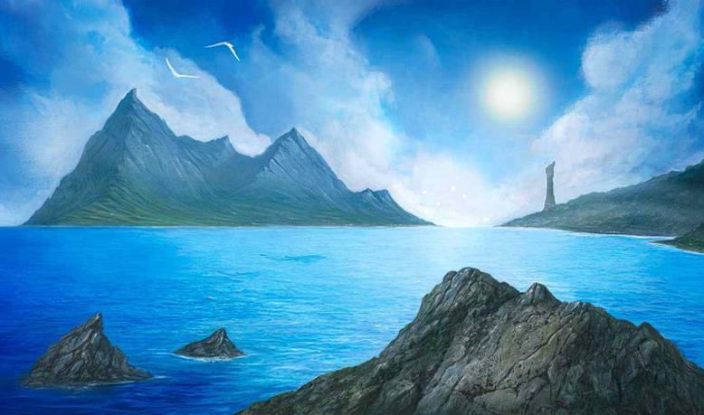 Kraken Wargames Playmat - Island (61x35)