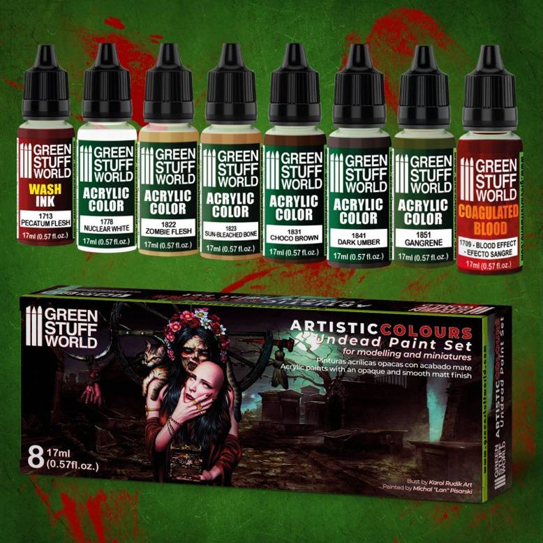 Green Stuff - Undead Paint Set