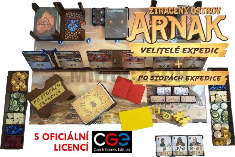 Custom 3D insert Ztracený ostrov Arnak + rozšíření