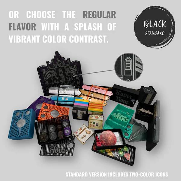 Kutná Hora: Město stříbra - insert se stojany do deskové hry (79776) Barva: Černá NENÍ HRA! Insert: Kutná Hora: The City of Silver