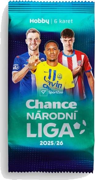 Fotbalové karty SportZoo Chance Národní liga 2025/26 - Hobby balíček