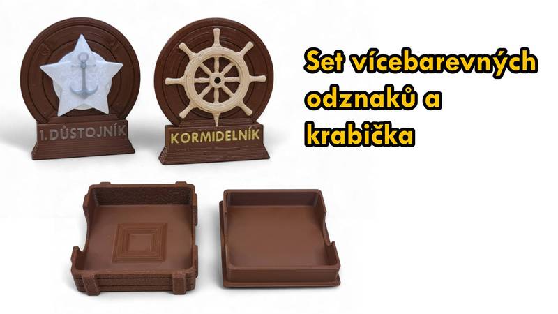 Nakrmte Krakena - krabička a odznaky - deluxe upgrade Barva: Vícebarevná, Doplněk navíc: Odznaky + krabička