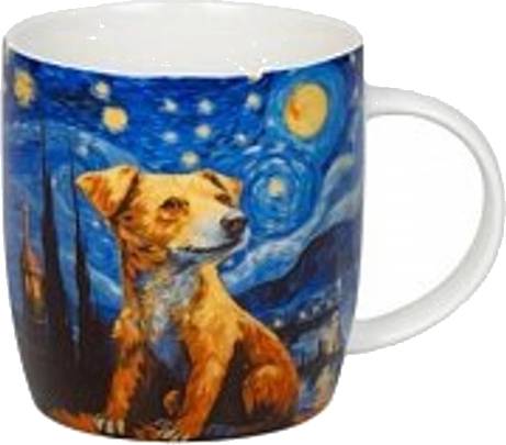 Hrnek - Gogh - s pejskem