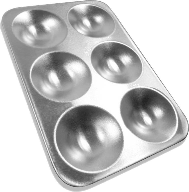 Green Stuff - Hliníková paleta 6 kruhů