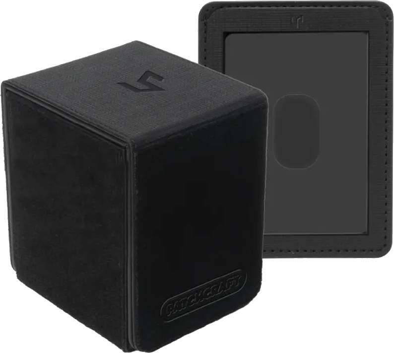 Ultra PRO Patchcraft Alcove Flip deck box – černý