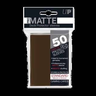 50 Ultra PRO New Standard Sleeves - Matte Brown